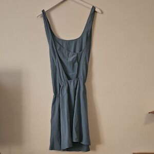 Elegant Blue Sleeveless Dress